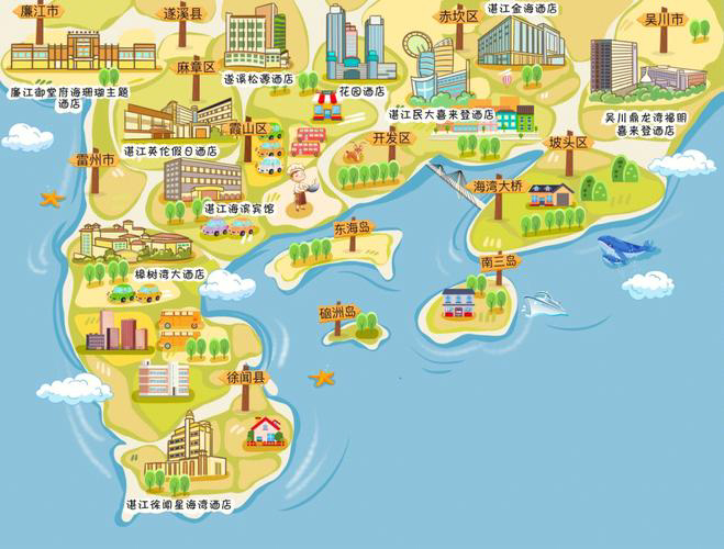 竹山手绘地图旅游的艺术指南
